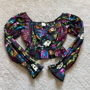 Cleobella Jasmine Floral Cotton Blouse Women’s Size S